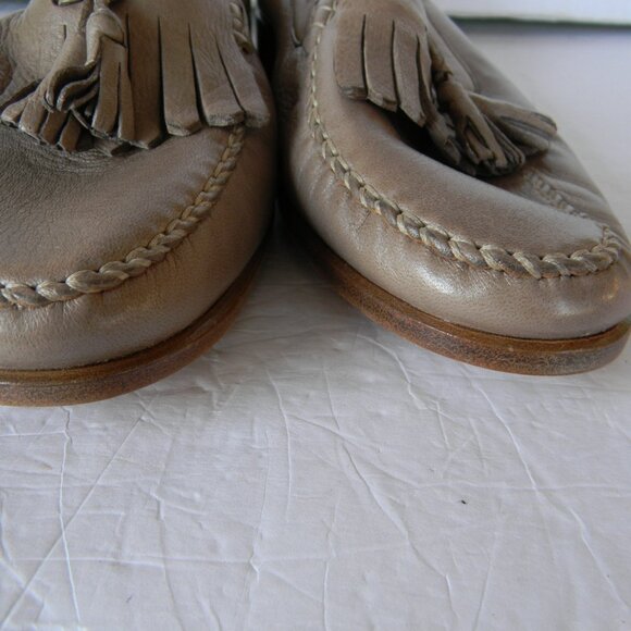 Bally Prescott TAUPE/TAN Leather Tassel Loafers Men’s 9M  Made in Switzerland main image 6